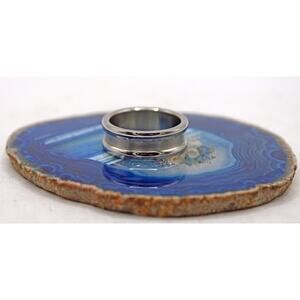 NOS Y2K Stainless Steel Band Ring